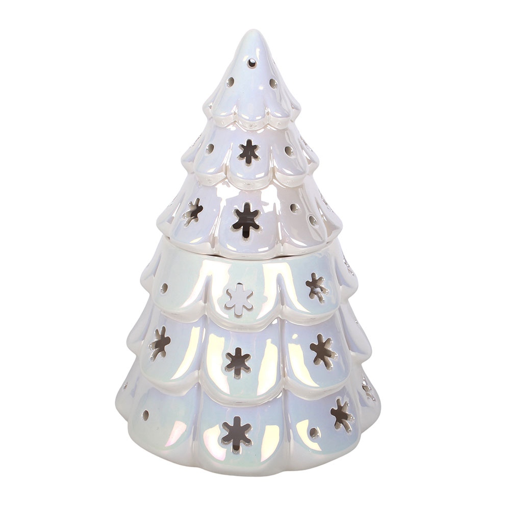 Something Different - Iridescent Fir Tree Brûleur fioul - Blanc